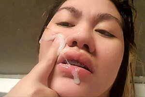 couple's first cumshot in doggystyle with blonde beauty 😍