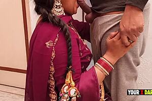 Man, Punjabi bhabhi craves Bihari's dick in her pussy while he's pissing in the bathroom!