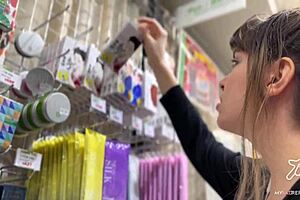 exploring tokyo's crazy sex shops and trying out toys with cute asian neighbors