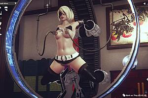 Exploring 2B from Nier Automata in anime style