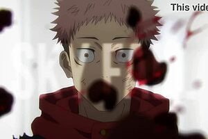 itadori and mahito in skyfall, best quality hentai action.