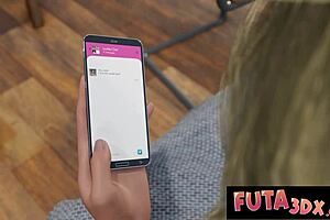 hey, check this redhead babe getting slammed by futa cock hard