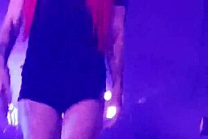 lights up the scene in sexy video shorts