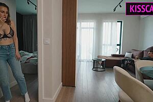 s3e1 step son returns home and fucks new step mom in shared bed at midnight