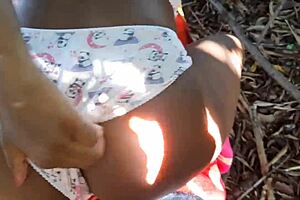 met this hot latina for outdoor sex and cum in public