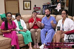 Aria Nicole Spreads for Gyno Exam!