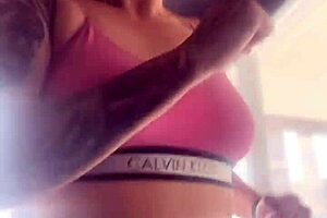 Anal Plug in Gym Leads to Horny Home Fun