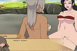 four elements trainer book 5 features love scene between asami and kya