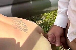 busty petite hooker gets deepthroat blowjob and facial cumshot!