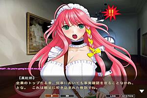 maid-san to boin game momo scene 2, big tits virgin maid in anime hentai