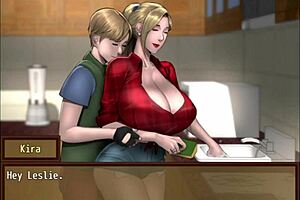 Rescuing Two Busty MILFs from Zombie Horde in Hentai Game Part 3