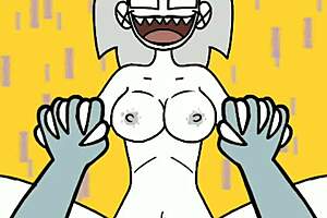 rrooutti rides monster in hentai cartoon