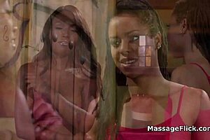 oily black ass licked and pussy massaged suggestively