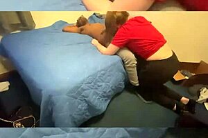 cuckold watches his slut get fucked bent over