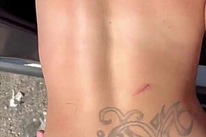 busty petite hooker gets deepthroat blowjob and facial cumshot!