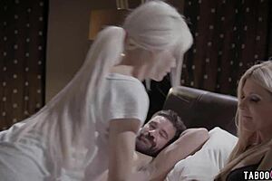 I saw the foster couple take in the shy blonde teen and fuck her