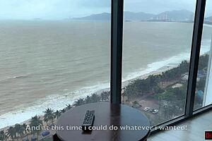 Freeze! Time stop with maid in hotel room for huge creampie blast!