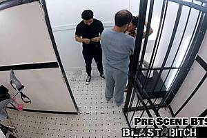 mias tight pussy gets pounded hard while brother watches from backstage. close-up moans fill the room as vibrator joins in.