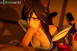 league and overwatch sfm comp 2024 with anime hentai scenes and characters.