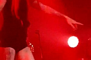 lights up the scene in sexy video shorts