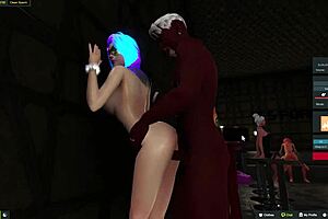 One night in club with dancing