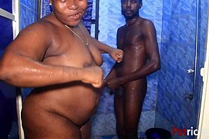 BBW Patricia enjoys hardcore shower sex with Softkind