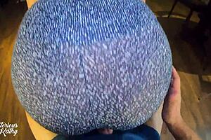 leggings marking everything, ready for cock in red - mysteriouskathy