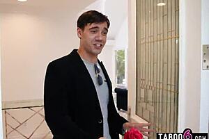 Young Guy Exclaims, Wow, Five Huge-Boobed Blonde Milfs Are Gangbanging Me! In Reverse Action