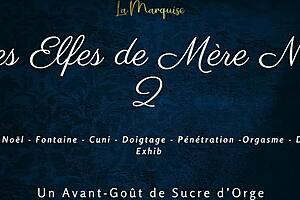 Elves squirting wildly with French dirty talk!
