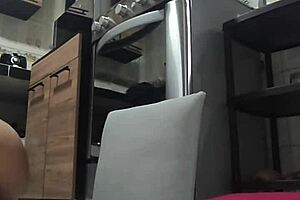 my perverted step-nephew sneaks in while i wash dishes and my husband is away