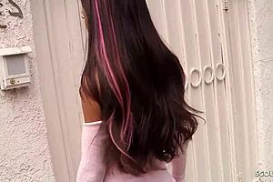 amia miley babysitter talks to older couple for ffm threesome?