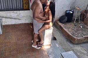 roughly fucking the maid's tight ass at home 😈