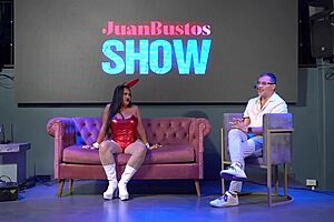 Curvy Brunette Lalucero Swallows Dick On Christmas Special Under Dominatrix Orders