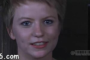 Bound slut couple endures brutal POV whipping with wet pussy in hardcore session