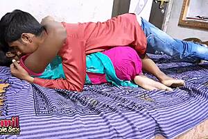 rough fucking my indian girlfriend at home 😈