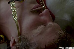 Melody Marks Shyly Sucks Old Cock Deepthroat in Sunny Gold Melons Scene 4