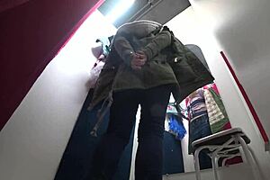 luscious ass in panties caught by hidden camera in public fitting room