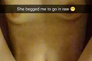 real snapchat fuck- cheating cumslut begs for creampie -richelle rose, like rough humiliation with big cock