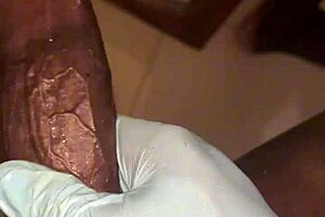 deep throating my sextoy in stockings like a slave until nasty