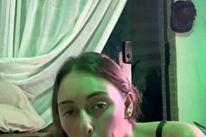 the sister-in-law got covered in cum during the amateur session