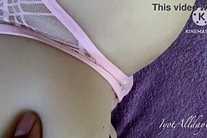 a horny couple enjoys playing with their sex doll at home