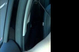 Slut MILF flashes and masturbates on highway!