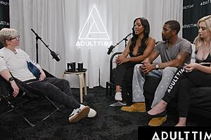 Besties Lexi and August share in intimate threesome