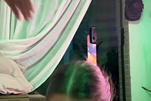 the sister-in-law got covered in cum during the amateur session