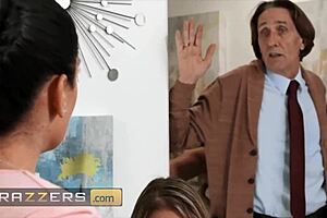 destiny cruz sucks steve holmes cock, gizelle blanco joins in