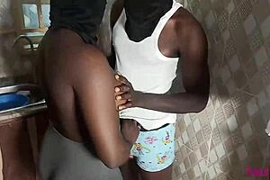 Kitchen assistant gets oiled and fucked in all positions 😈