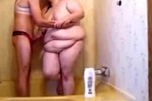 does the sissy fuck his wife in the shower?