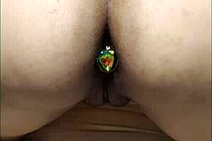 I'm playing with my toy for the first time anal