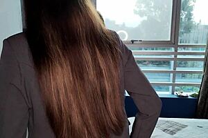 tailor measures my ass but fucks my pussy 😈