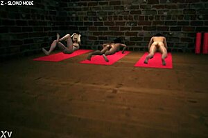 Intense Workout Session at the Girls Gym